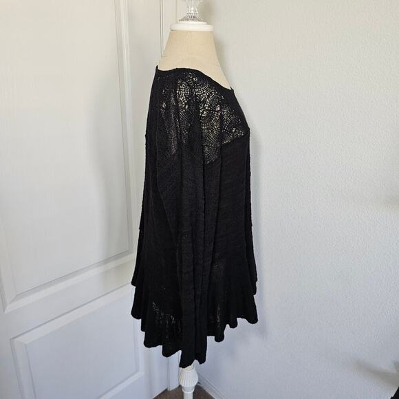 Free People Kristobel Tunic in Black sz M - Picture 4 of 11